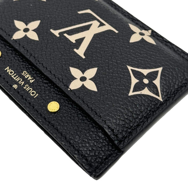 LOUIS VUITTON Monogram Empreinte Leather Card Holder Bicolor