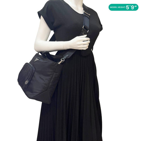 PRADA Baby Re-Nylon Crossbody Bag Black
