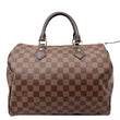 LOUIS VUITTON Speedy 30 Damier Ebene Satchel Bag Brown