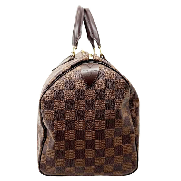 LOUIS VUITTON Speedy 30 Damier Ebene Satchel Bag Brown