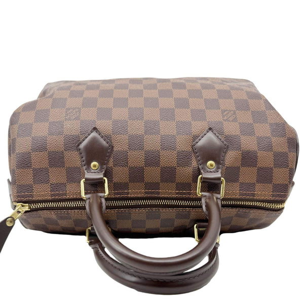 LOUIS VUITTON Speedy 30 Damier Ebene Satchel Bag Brown
