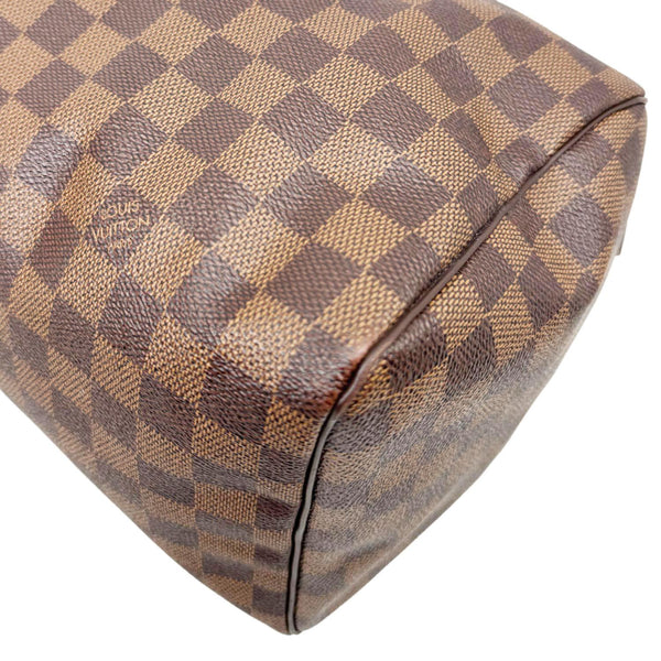 LOUIS VUITTON Speedy 30 Damier Ebene Satchel Bag Brown