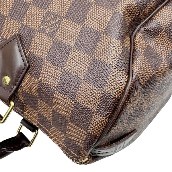 LOUIS VUITTON Speedy 30 Damier Ebene Satchel Bag Brown