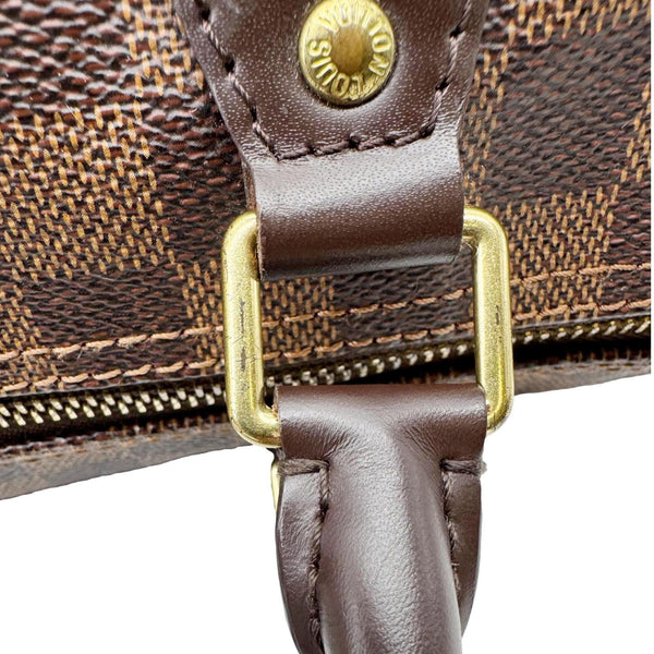 LOUIS VUITTON Speedy 30 Damier Ebene Satchel Bag Brown