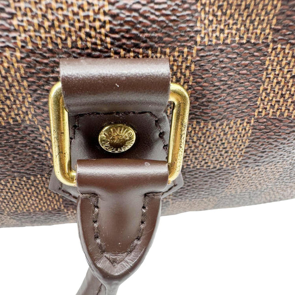 LOUIS VUITTON Speedy 30 Damier Ebene Satchel Bag Brown