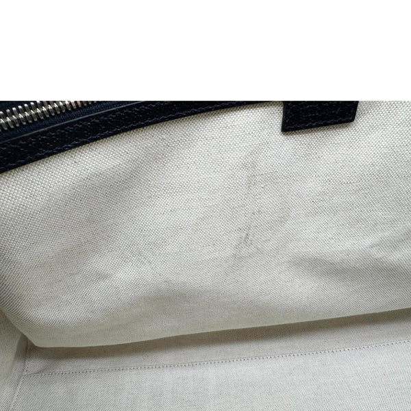 GUCCI Savoy Large GG Supreme Canvas Duffle Bag Navy Blue 724612