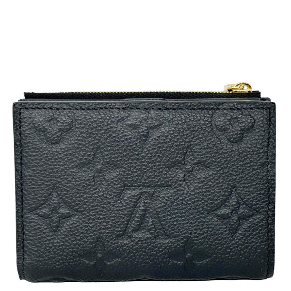 LOUIS VUITTON Lisa Monogram Empreinte Leather Wallet Black