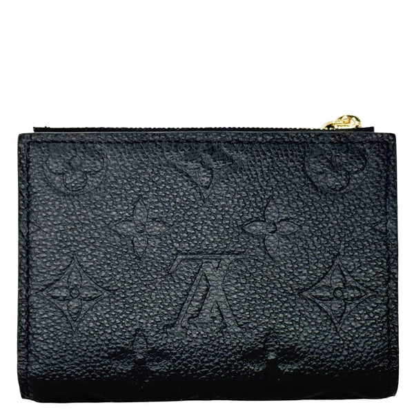 LOUIS VUITTON Lisa Monogram Empreinte Leather Wallet Black