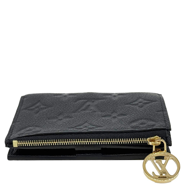 LOUIS VUITTON Lisa Monogram Empreinte Leather Wallet Black