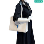 LOUIS VUITTON Onthego MM Epi Leather Tote Shoulder Bag Off White