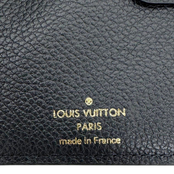 LOUIS VUITTON Lisa Monogram Empreinte Leather Wallet Black