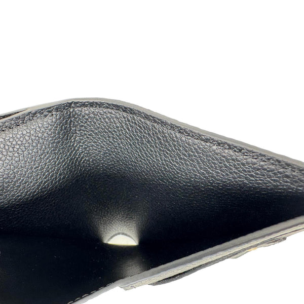 LOUIS VUITTON Lisa Monogram Empreinte Leather Wallet Black