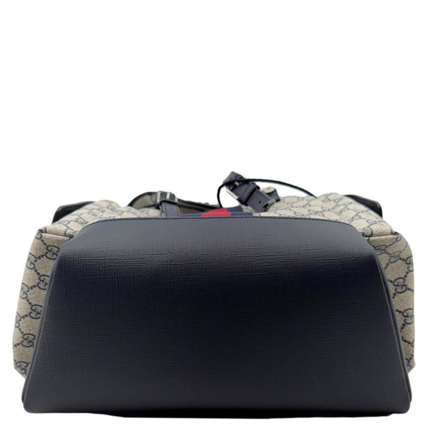 GUCCI Ophidia Medium GG Supreme Canvas Backpack Navy Blue 598140