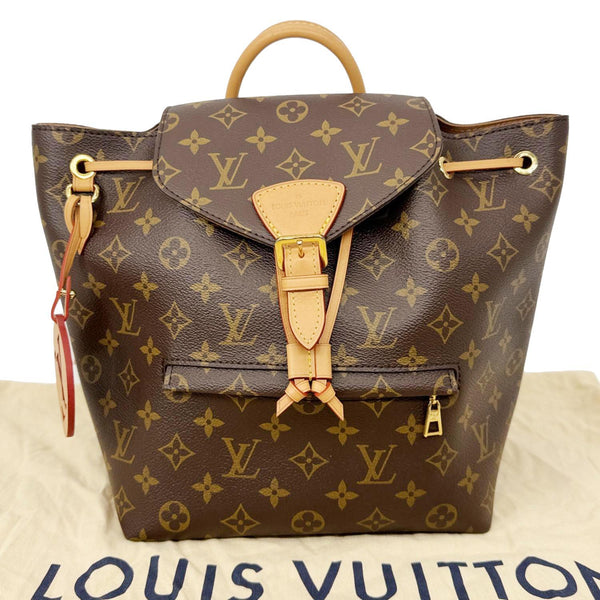 LOUIS VUITTON Montsouris PM Monogram Canvas Backpack Brown