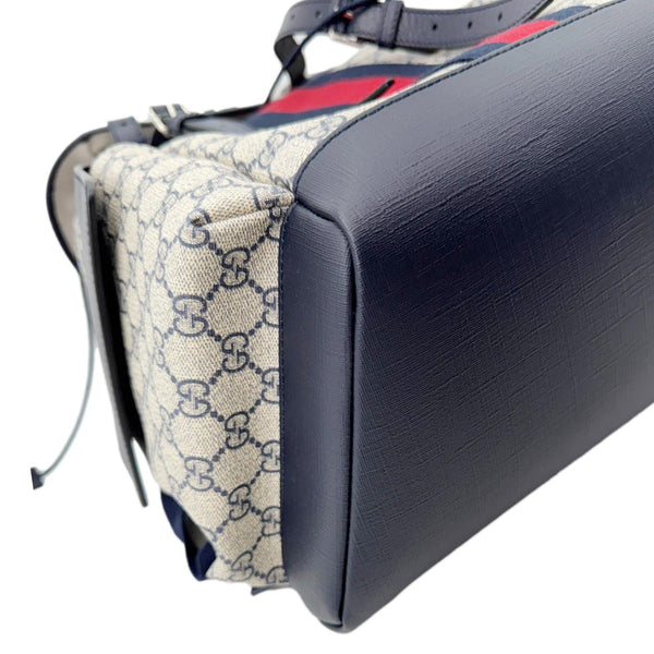 GUCCI Ophidia Medium GG Supreme Canvas Backpack Navy Blue 598140