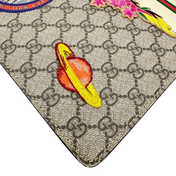 GUCCI Original Courrier Web GG Canvas Messenger Bag Beige 474083