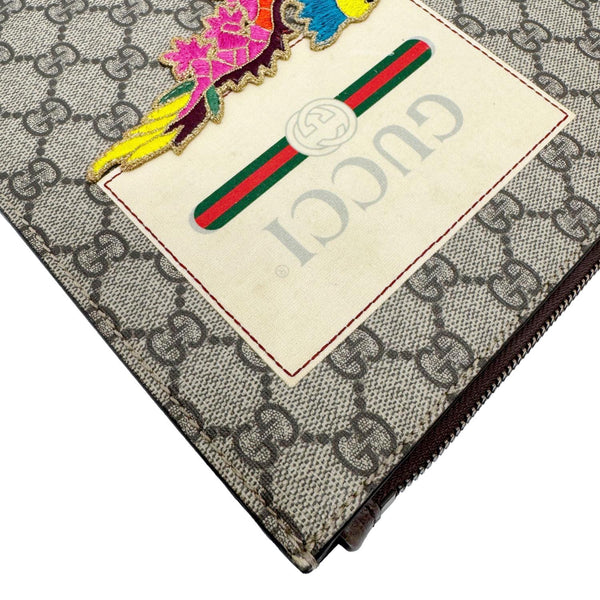 GUCCI Original Courrier Web GG Canvas Messenger Bag Beige 474083