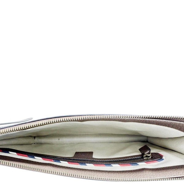 GUCCI Original Courrier Web GG Canvas Messenger Bag Beige 474083