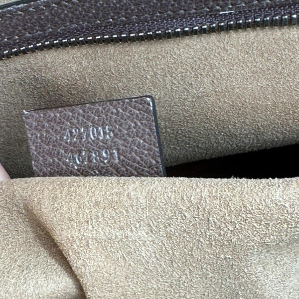 GUCCI Tian Print GG Supreme Canvas Tote Bag Beige 427015