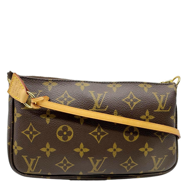 LOUIS VUITTON Pochette Accessoires Monogram Canvas Shoulder Bag Brown