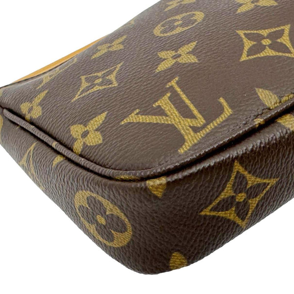 LOUIS VUITTON Pochette Accessoires Monogram Canvas Shoulder Bag Brown