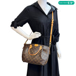 LOUIS VUITTON Turenne PM Monogram Canvas Shoulder Bag Brown