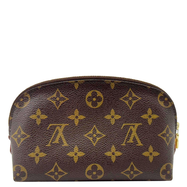 LOUIS VUITTON Monogram Canvas Cosmetic Pouch Brown