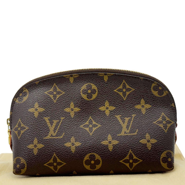 LOUIS VUITTON Monogram Canvas Cosmetic Pouch Brown