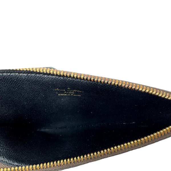 LOUIS VUITTON Monogram Reverse Canvas Trio Pouch Bag Brown
