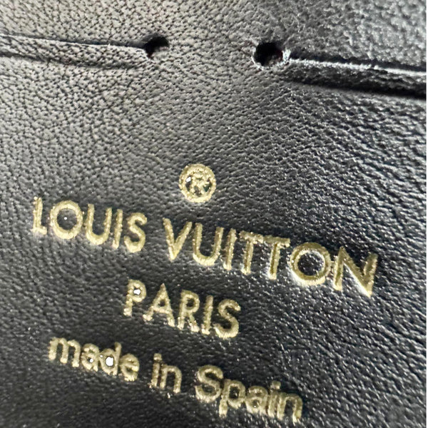 LOUIS VUITTON Vavin PM Damier Ebene Chain Crossbody Bag Black