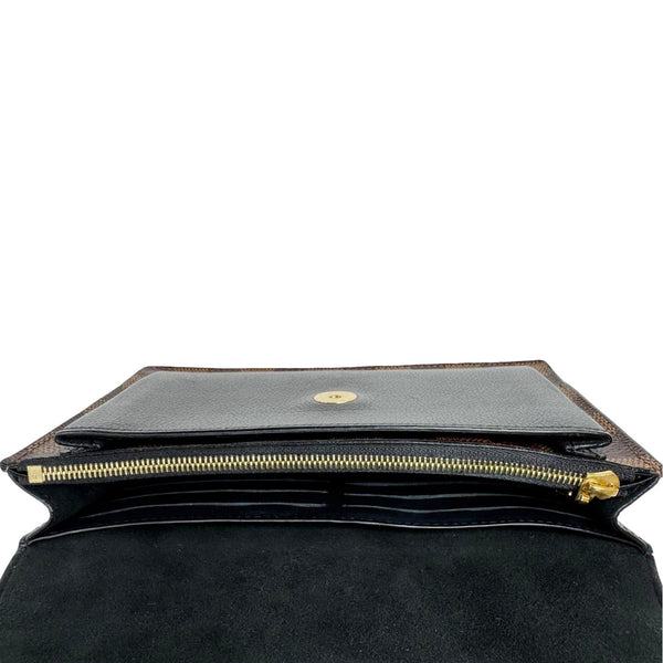 LOUIS VUITTON Vavin PM Damier Ebene Chain Crossbody Bag Black