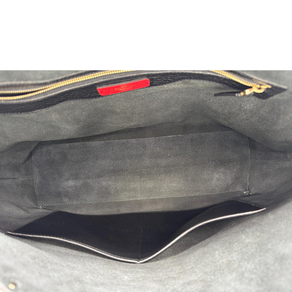 VALENTINO Garavani Rockstud Leather Shopper Tote Bag Black