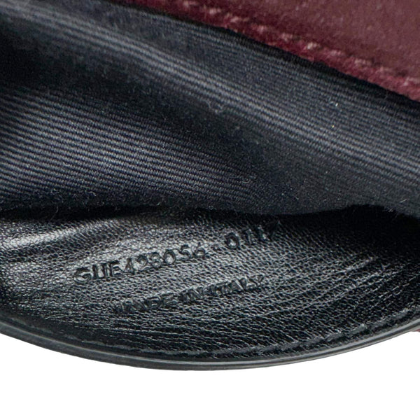 YVES SAINT LAURENT College Medium Diamond Quilted Leather Crossbody Bag Bordeaux