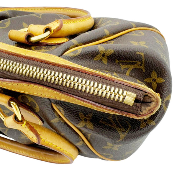 LOUIS VUITTON Tivoli PM Monogram Canvas Satchel Bag Brown