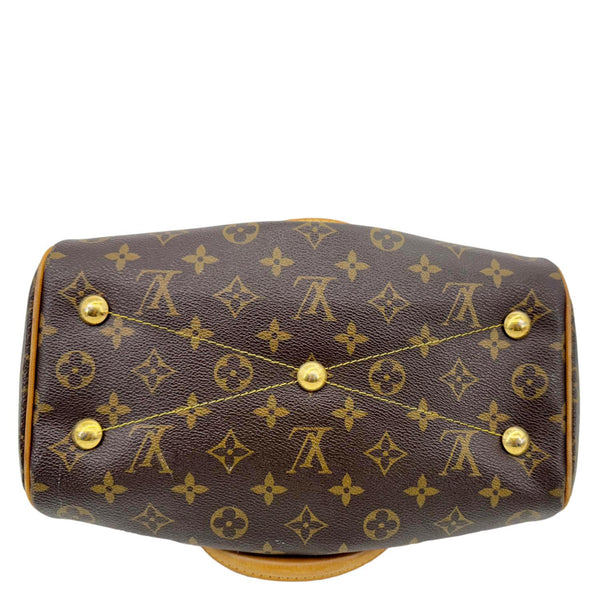 LOUIS VUITTON Tivoli PM Monogram Canvas Satchel Bag Brown