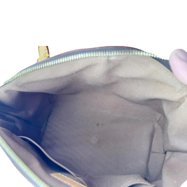 LOUIS VUITTON Tivoli PM Monogram Canvas Satchel Bag Brown