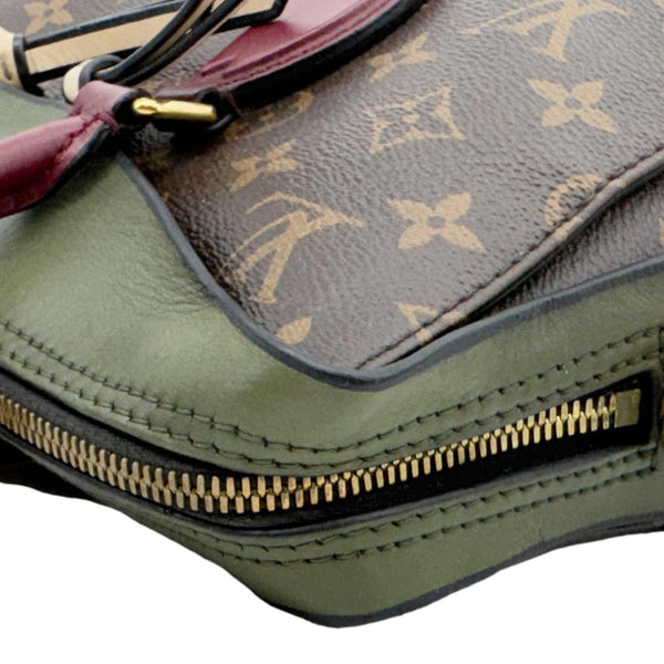 LOUIS VUITTON Tuileries Monogram Canvas Tote Shoulder Bag Brown