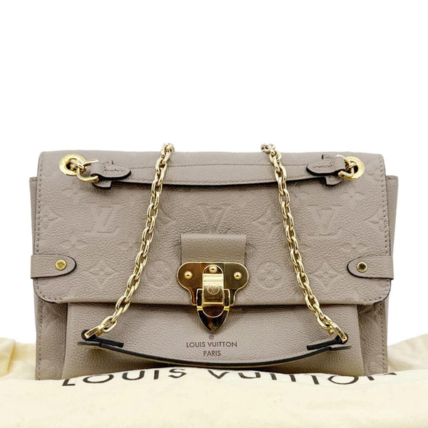 LOUIS VUITTON Vavin PM Monogram Empreinte Leather Shoulder Bag Beige