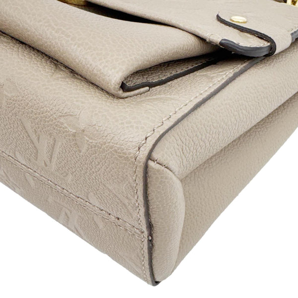 LOUIS VUITTON Vavin PM Monogram Empreinte Leather Shoulder Bag Beige