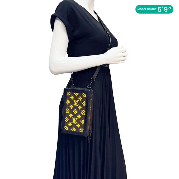 LOUIS VUITTON Vertical Soft Trunk Monogram Tuffetage Crossbody Bag Multicolor