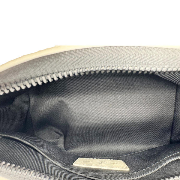 LOUIS VUITTON Triangle Monogram Empreinte Leather Shoulder Bag Off White