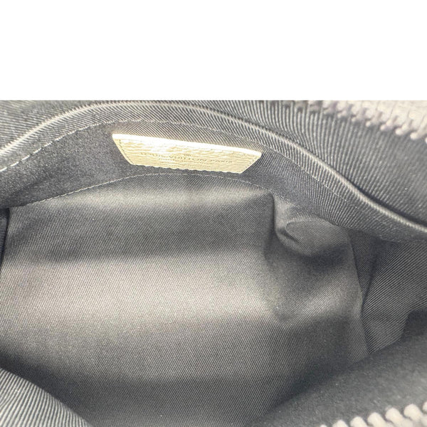 LOUIS VUITTON Triangle Monogram Empreinte Leather Shoulder Bag Off White