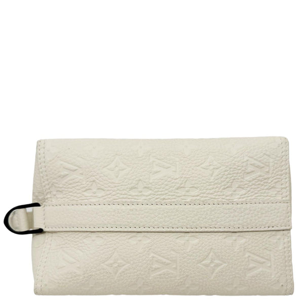 LOUIS VUITTON Triangle Monogram Empreinte Leather Shoulder Bag Off White