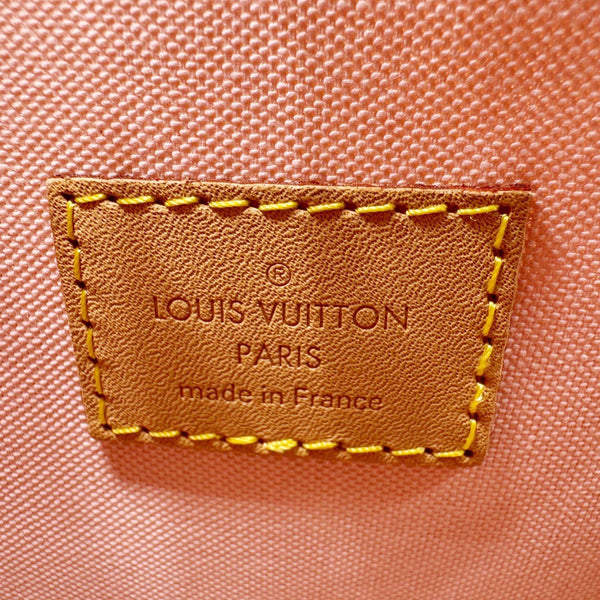 LOUIS VUITTON Croisette Damier Azur Satchel Crossbody Bag Rose Ballerine