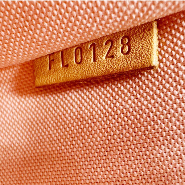 LOUIS VUITTON Croisette Damier Azur Satchel Crossbody Bag Rose Ballerine