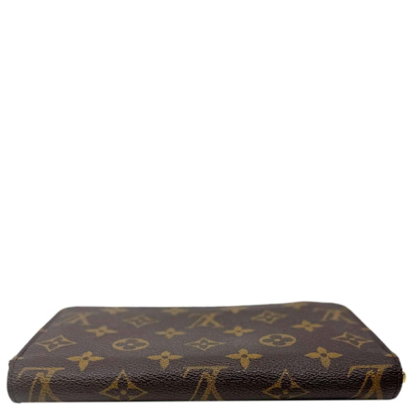 LOUIS VUITTON Monogram Canvas Zippy Wallet Brown