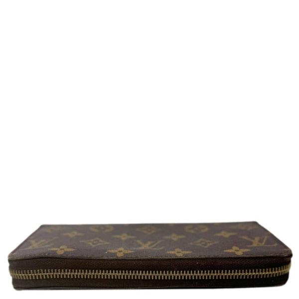 LOUIS VUITTON Monogram Canvas Zippy Wallet Brown