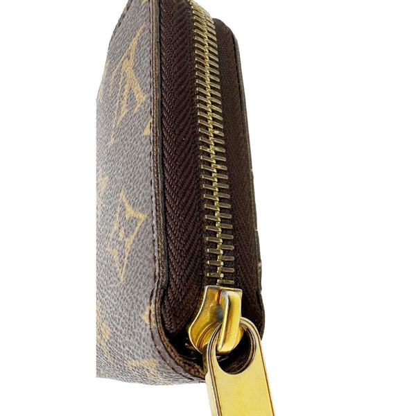 LOUIS VUITTON Monogram Canvas Zippy Wallet Brown
