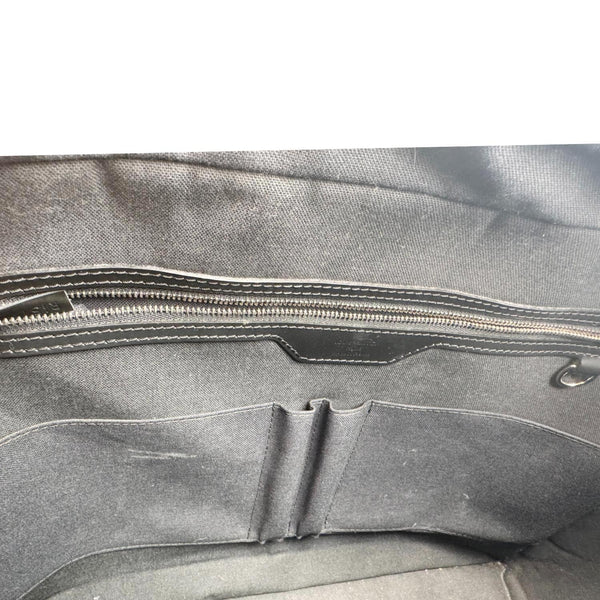 LOUIS VUITTON Porte Documents Voyage Damier Graphite Crossbody Bag Black