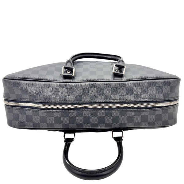 LOUIS VUITTON Porte Documents Voyage Damier Graphite Crossbody Bag Black